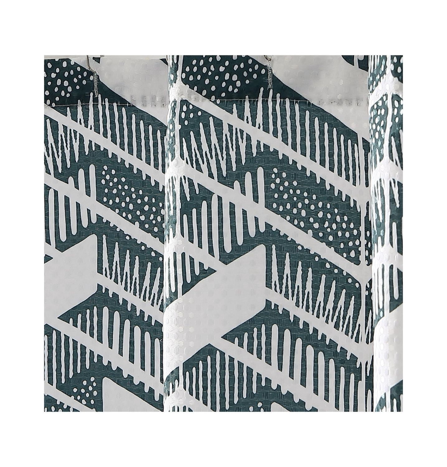 1pc Chevron Fabric Shower Curtain
