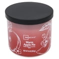 thumbnail image 3 of Mainstays 3-Wick Textured Wrapped Warm Apple Pie Scented Candle, 14 oz, 3 of 6