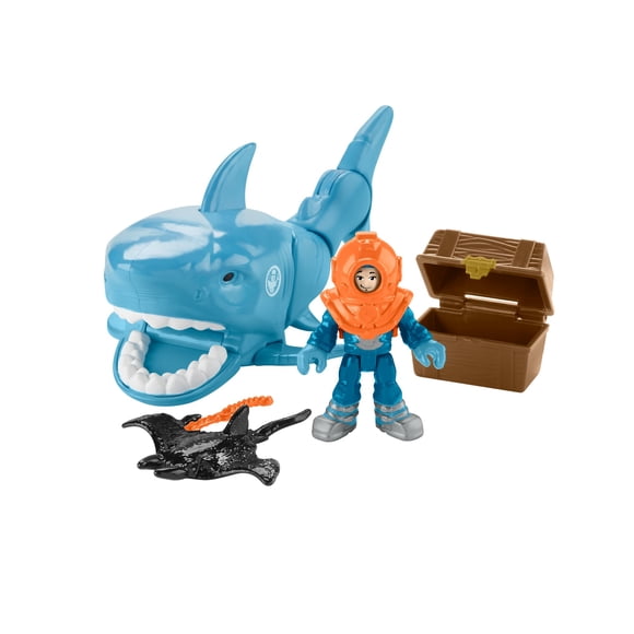 Imaginext Sharks and Scuba Diver Figure Set Collection (Styles May Vary)