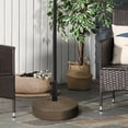 thumbnail image 2 of Outsunny Base de Parasol de Patio 64 Lb, Support de Parasol Remplissable, Brun, 2 of 10