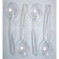 thumbnail image 2 of Ensemble de 24 - 10 Cuillères de Service en Plastique Transparent pour Événements Réutilisables Ou Jetables, 2 of 3