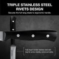 thumbnail image 3 of Cuisinart 6-Piece Triple Rivet Steack Knife Set, High Carbon Stainless Steel, 3 of 4
