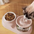 thumbnail image 4 of PEONAVET Plastics drinking water feeder Cats Bowl Two In One Drinking Water Cats Neck Protector Feeder Pet Automatic Circulating Live Water Dispenser, 4 of 6
