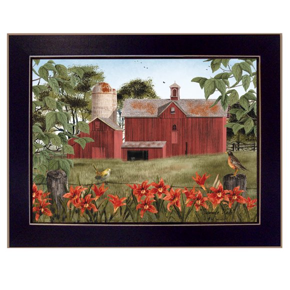 TrendyDecor4U BJ1036-712 « Summer Days » par Billy Jacobs Art Mural Encadré Imprimé