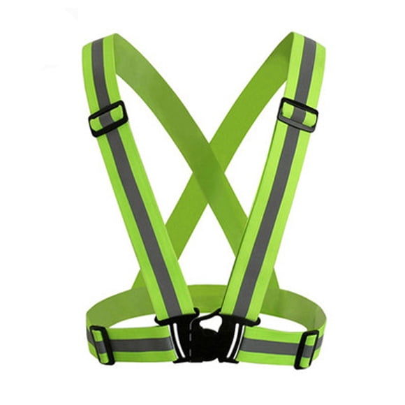 Dvkptbk Sleeveless Garment Visibility Neon Vest Reflective Belt Vest Fit for Running Cycling Sports Sports Safety