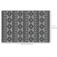 thumbnail image 3 of Outsunny Tapis Extérieur Réversible pour VR, Tapis de Sol de Patio 6 Pieds x 9 Pieds, Noir et Gris, 3 of 9
