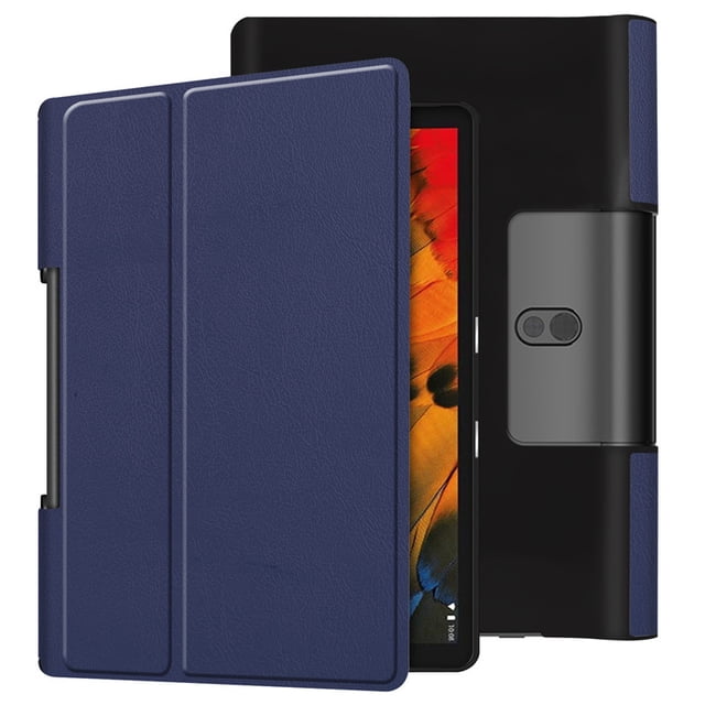 Étui Magnétique pour Lenovo Yoga Smart Tab Étui YT-X705F YT-X705X Tablette PC 10,1 Pouces Livre à Rabat Funda pour Lenovo Yoga Tab 5 Étui Rigide Bleu Foncé Yoga Tab 5 YT-X705