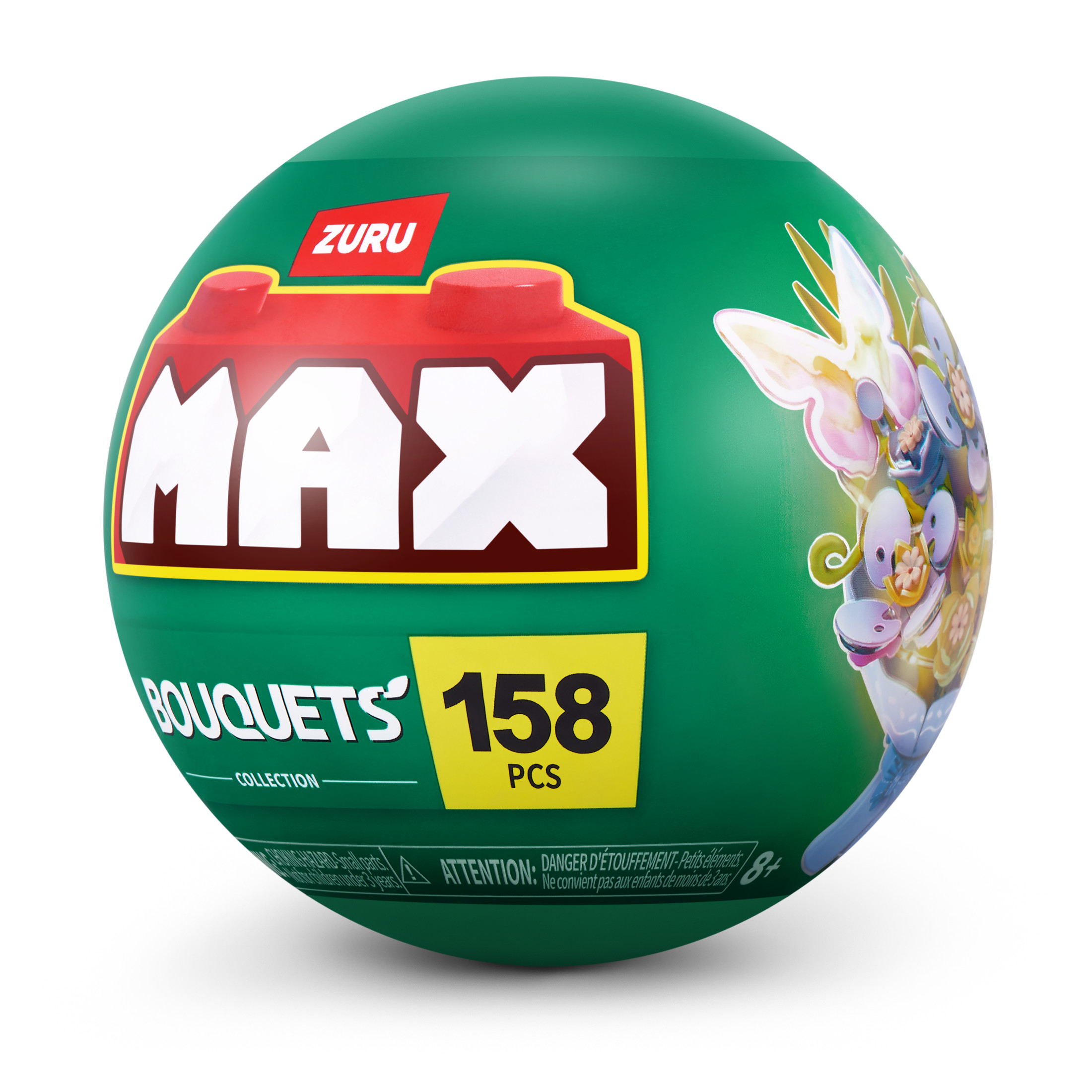 MAX BUILD MORE Premium Bricks LED Bouquets Building Collection (Bleu) de ZURU