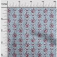 thumbnail image 1 of oneOone Silk Tabby Fabric Leaves Block Printed Fabric 1 Yard 42 Inch Wide, 1 of 4