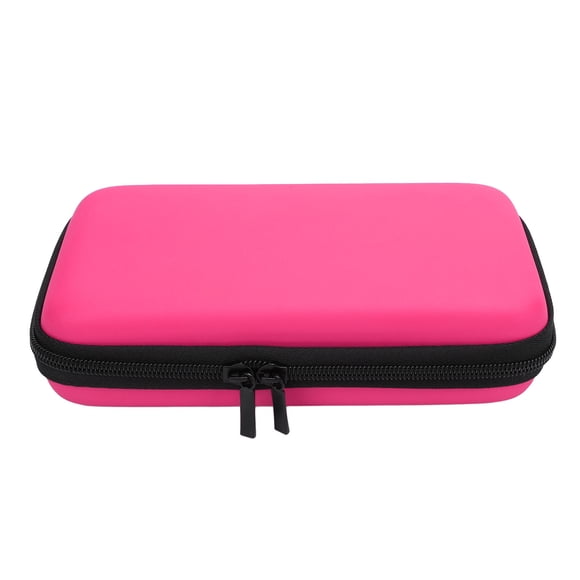 Carrying Case for New 2DS XL 2DS LL 3DS Consoles, Hard Shell Travel Pouch with 8 Game Card Slots, Water Resistant PU Exterior and EVA Interior Storage Bag