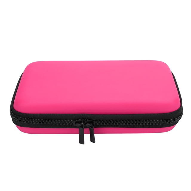Étui de Transport pour Nouvelles Consoles 2DS TG 2DS LL 3DS, Pochette Rigide de Voyage avec 8 Fentes pour Cartes de Jeu, Sac de Rangement Extérieur en PU Résistant à l'Eau et Intérieur en EVA