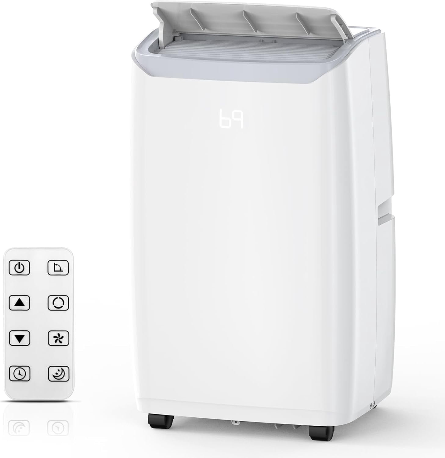 Portable Air Conditioner, 14,000BTU Portable AC Units for Room up to 750 Sq. Ft., with Remote Control, 3-in-1 Air Conditioner with Digital Display, 24H Timer, Window Installation Kit