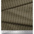 thumbnail image 2 of Soimoi Polyester Crepe Fabric Ogee Small Print Fabric by Yard 52 Inch Wide, 2 of 3