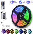 thumbnail image 1 of LED Strip Lights 6.56ft USB TV Backlight DC 5V RGB Strip Lights for 40 to 60 in HDTV Desktop PC Neon TV Lights Bias Lighting with 24 Key Remote USB Car Strip Light, 1 of 6