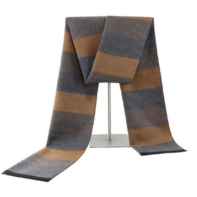 Striped Scarf Fashion Warm Windproof Winter Scarf Winter Neckerchief for Men
