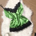 thumbnail image 4 of LSLJS Women Lace Satin Bra Camisole Sling Tops Shorts Pajamas Two Piece Set, Lingerie Sets, 4 of 4