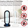 thumbnail image 4 of LPSSTORE Lumivyx Haloclean UV Bed Bugs Lampe à 3 Réglages de Minuterie et Télécommande (Noir Blanc), 4 of 4