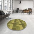 thumbnail image 4 of Ahgly Tapis d'Intérieur Lavable en Machine Carré Transitionnel Chêne Brun, 3 Pieds Carré, 4 of 7