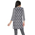 thumbnail image 3 of Moomaya Robes Tuniques Courtes en Poly-Crêpe pour Femmes Kurti Imprimé Mini Tenue d'Été, 3 of 5