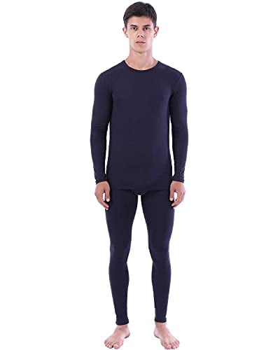 LANBAOSI Men Thermal Underwear Set Winter Top & Bottom Ultra Soft Male Long John Set Size 4X-Large