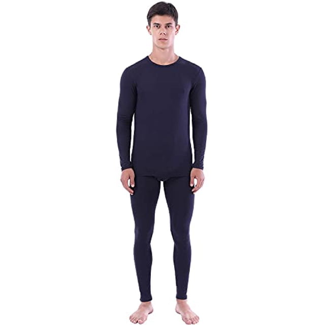 LANBAOSI Men Thermal Underwear Set Winter Top & Bottom Ultra Soft Male Long John Set Size 4X-Large