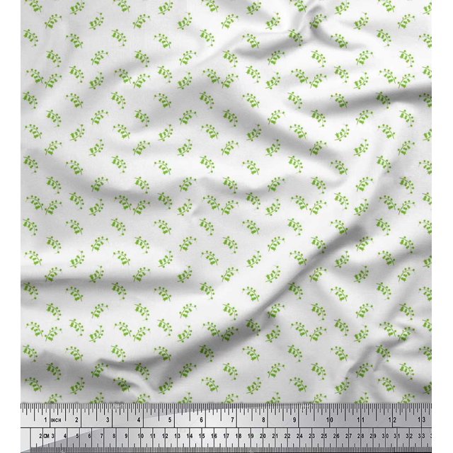 Soimoi Poly Georgette Fabric Floral Shirting Print Fabric by The Yard 42 Inch Wide