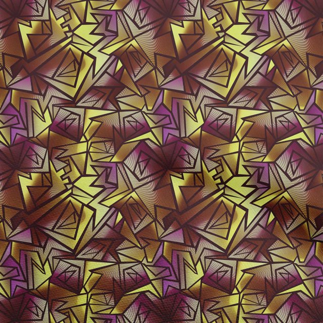 oneOone Tissu en Viscose Chiffon Jaune Abstrait Matériel de Robe Tissu Imprimé Tissu au Mètre 42 Pouces de Large