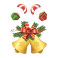 thumbnail image 1 of Christmas Static Sticker Fridge Window PVC fridge PVC sticker Decal Home Office Shop Self-adhesive Decoration, Bell, 1 of 9
