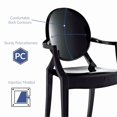 thumbnail image 5 of Modway Casper 18.5" Modern Plastic Dining Armchair, Black Finish, 5 of 5
