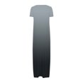thumbnail image 4 of fatyb Robes Maxi à Manches Courtes pour Femmes Col Ras du Cou Décontractées Longues Robes Imprimées Robes T-Shirt d'Été, 4 of 5