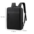thumbnail image 3 of Vaidha Business Backpack, Bag For Travel Flight Fits 15.6 Inch Laptop With USB Charging Port, 3 of 7