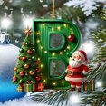 thumbnail image 3 of LSLJS 26 Letters Christmas Tree Decoration Pendant Christmas Tree Ornaments Personalized DIY Christmas Ornaments Christmas Decorations Xmas Tree Hanging Decor Christmas Ornaments, 3 of 4