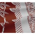 thumbnail image 5 of oneOone Tissu Jersey Coton Rouge Tissu Robe Tropicale Tissu Imprimé Tissu au Mètre 58 Pouces de Large, 5 of 5