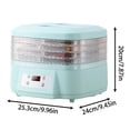 thumbnail image 2 of LLQKIGS Dryer Machine For Home 360° Airflow Food Dehydrator Machine With 6 Trays Trays Food Dehydrator Machine With Digital Adjustable Timer & Temperature Control For Beef Fruits Meat 1pc, 2 of 7