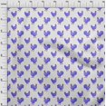 thumbnail image 4 of oneOone Tissu Polyester Spandex Violet Coq Matériel de Robe Tissu Imprimé Tissu au Mètre 56 Pouces de Large, 4 of 4
