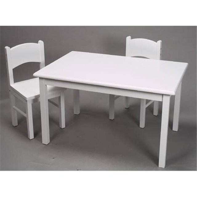 Giftmark 1406W Childrens Table & Chair Set Blanc