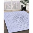 thumbnail image 3 of Ahgly Company Tapis d'Intérieur Rectangulaire Transitionnel Bleu Denim Lavable à la Machine, 4 Pieds x 6 Pieds, 3 of 7