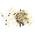 thumbnail image 3 of Graduation Party Confetti, Plastic Material Graduation Table Confetti High Gloss  For Gift Wrapping Black Gold Silver, 3 of 8