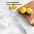 thumbnail image 4 of Mainstays 12 Inch (30 cm) Stainless Steel Whisk with Scraper, Grey, 4 of 8