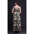 thumbnail image 2 of Bimba Robe Longue à Imprimé Floral pour Femmes, Bretelles Spaghetti, Col en V, Maxi, Tenue de Plage - X-Grand, 2 of 4