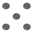 thumbnail image 1 of Maytalsory Sturdy And Durable Table Mats For Everyday Wide Application Place Mats dark grey 5Set, 1 of 6
