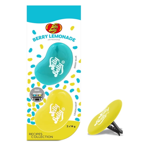 Désodorisant pour voiture Jelly Belly Duo, parfum limonade aux baies, lot de 2