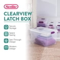 thumbnail image 2 of Sterilite Bac de Rangement ClearView de 66 Pintes avec Couvercle à Loquet, (Lot de 18), 2 of 10