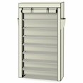 thumbnail image 1 of 10 Tiers Shoe Rack with Dustproof Cover 45 Pairs Closet Shoe Storage Cabinet Organizer, 1 of 7