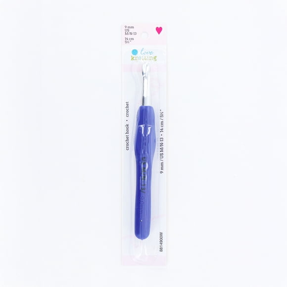 LOVE KNITTING Crochet Hook, Ergonomic grip, 14cm (5.5"), 9 mm (US M/N-13)