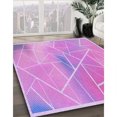 thumbnail image 3 of Ahgly Company Tapis d'Intérieur Lavable en Machine Carré Transitionnel Violet Violet, 4 Pieds Carré, 3 of 7