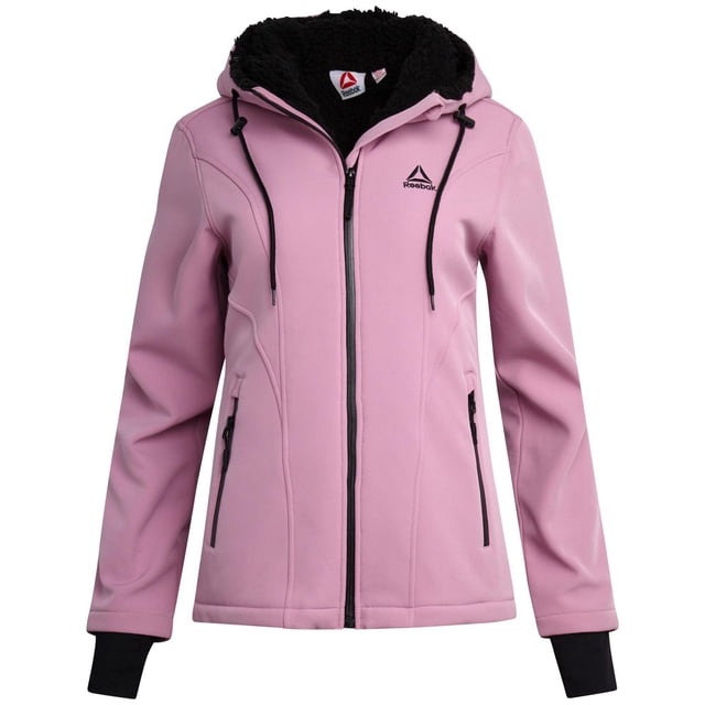 Reebok Women's Sherpa Lined Softshell Jacket with Hood