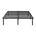 thumbnail image 3 of Mainstays Queen 14" Heavy Duty Steel Slat Platform Bed Frame with Storage Space Under Frame, No Box Spring Required, Black, 3 of 12
