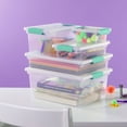 thumbnail image 4 of Sterilite 18.7 Gal Clip Box, Large Stackable Plastic Storage Bins w/ Latching Lids, 4 pack, 4 of 10