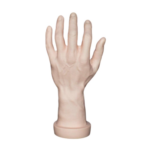 Bunblic Hand Model Jokes Toy Lifelike,Photo Props,Fake Hand Mannequin Hand for Cosplay Decoration Jewelry Display Party Nail Training skin